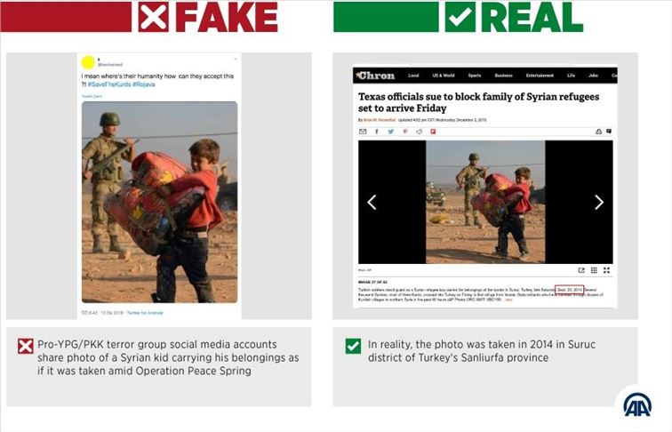 Pro-YPG/PKK social media accounts spread disinformation