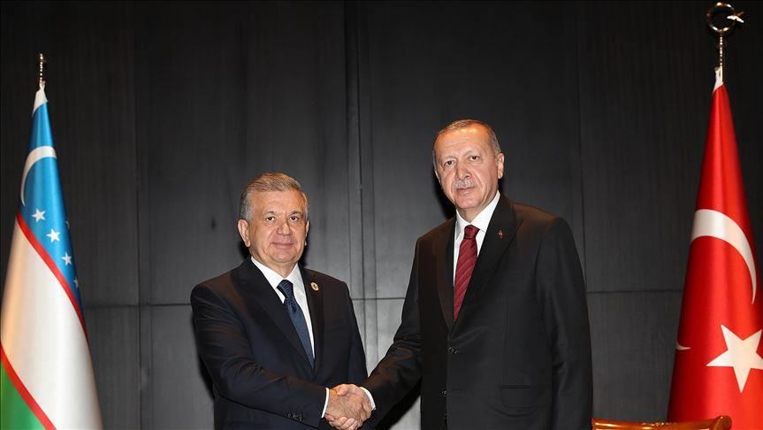 Президенты Турции и Узбекистана встретились в Баку 