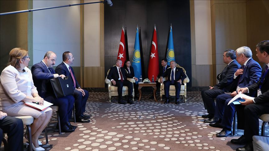 دیدار اردوغان و نظربایف در باکو