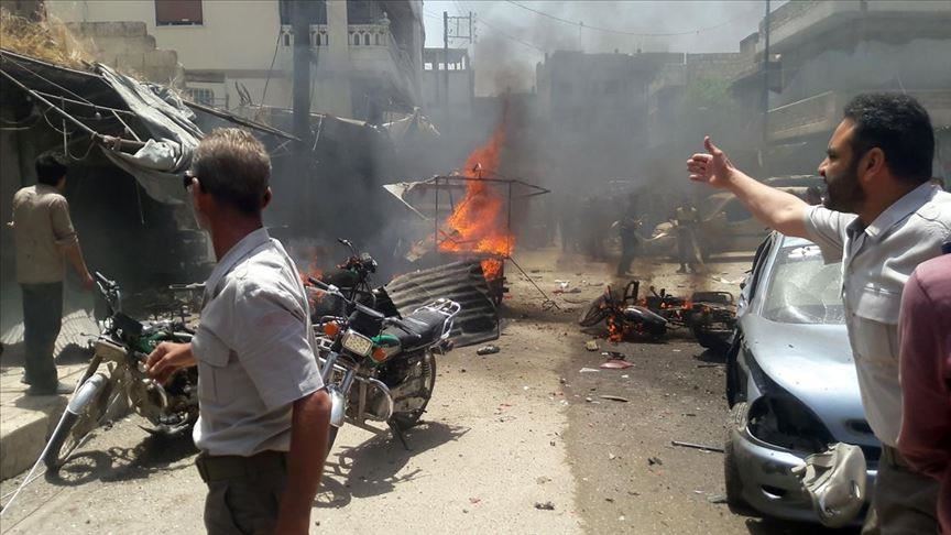 مقتل 6 وإصابة 15 مدنيا في هجمات لإرهابيي "ي ب ك" بريف حلب 
