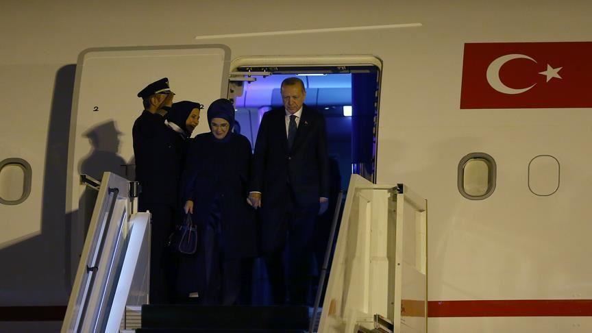 الرئيس أردوغان يعود إلى تركيا قادما من أذربيجان