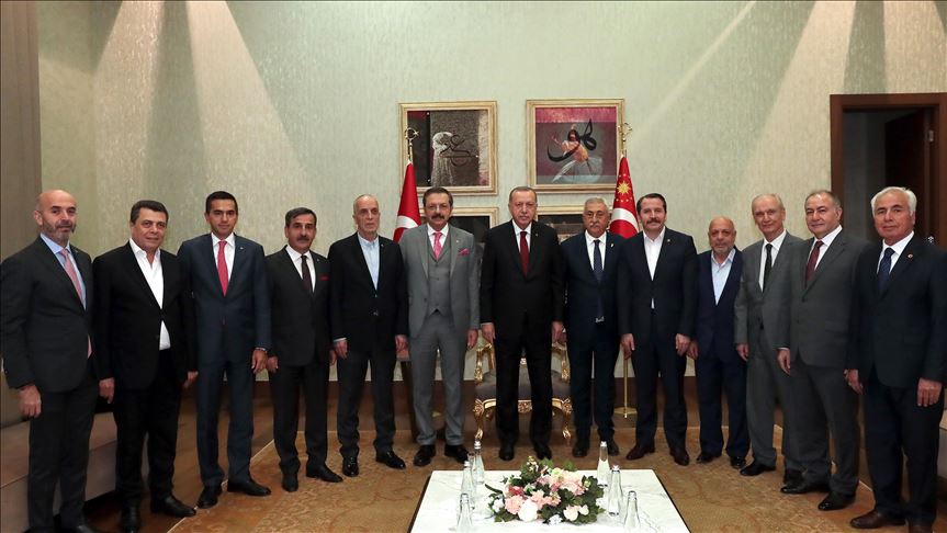 دیدار اردوغان با اعضای کمیته مشورتی ترکیه و اتحادیه اروپا
