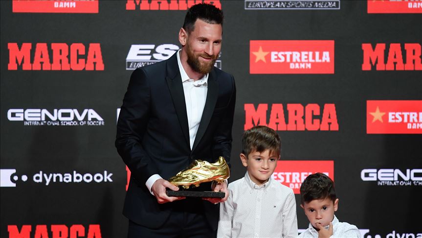 Lionel Messi recibió su sexta de máximo goleador en Europa