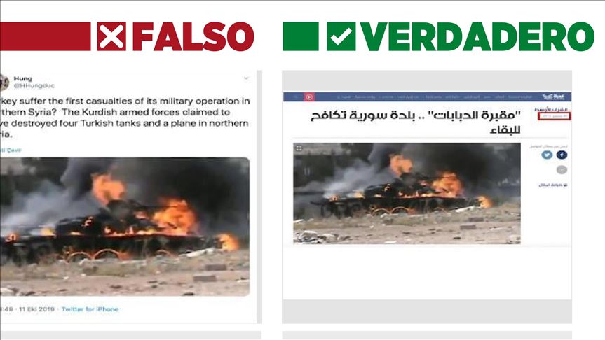 YPG/PKK usa fotos falsas para difamar las operaciones de Turquía en Siria