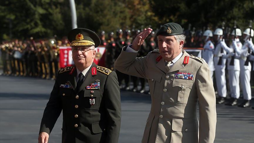 Turkish, British army chiefs speak over phone