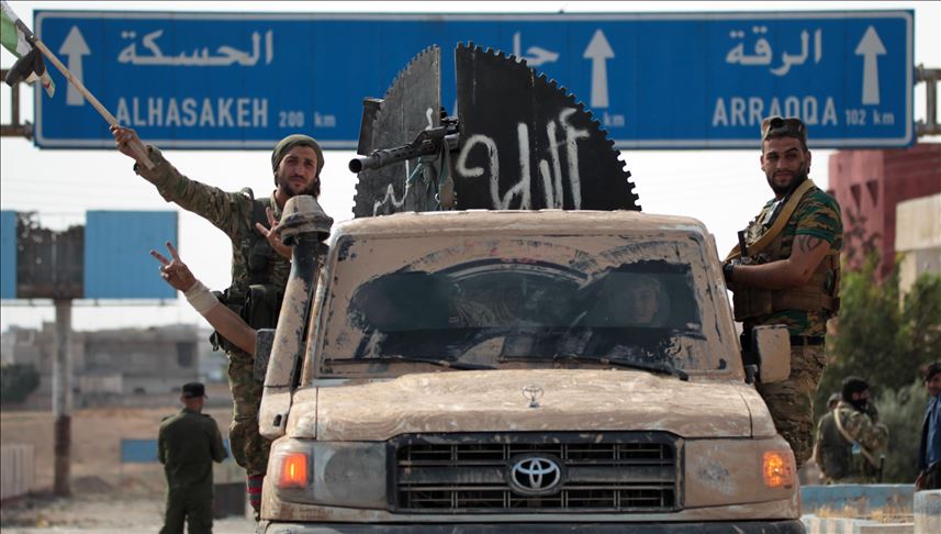Бойцы сирийской оппозиции ведут борьбу с террористами YPG/PKK 