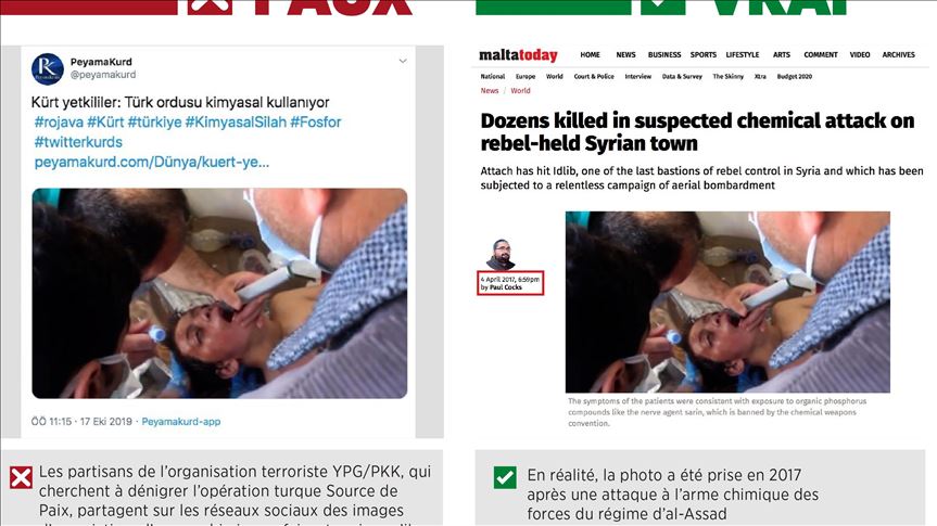 Opération Source de Paix: Manipulations mensongères sur "L'utilisation d'armes chimiques interdites"