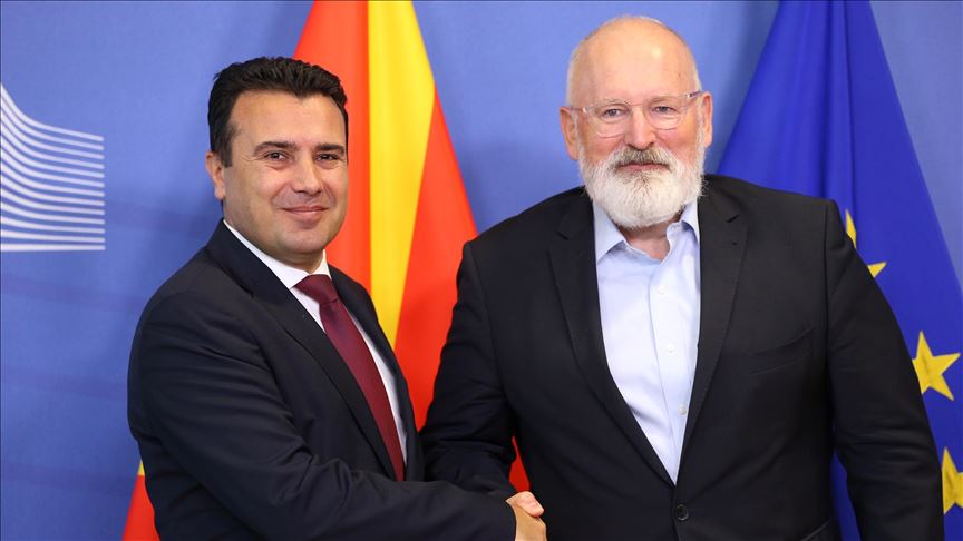 Zaev-Timmermans: BE duhet të sjellë vendim për çeljen e bisedimeve me Shkupin