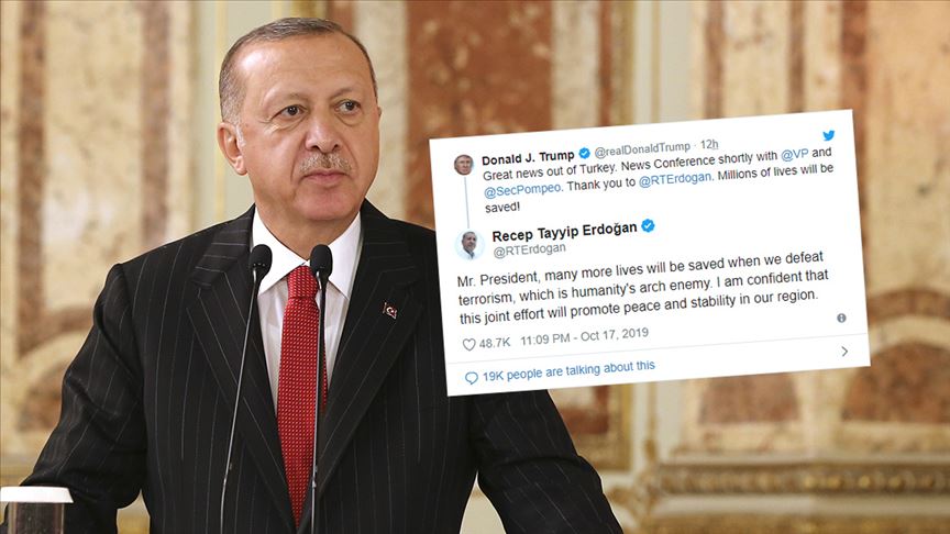 Cumhurbaşkanı Erdoğan'dan Trump'a yanıt