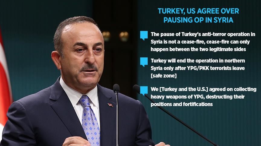 'Pause of Turkey's op in Syria not cease-fire'