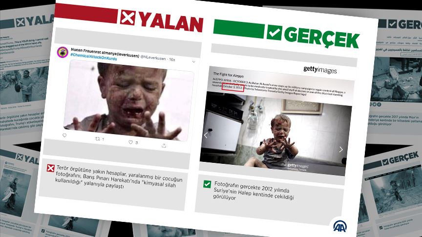 Harekat aleyhine 'savaştan etkilenen çocukların' fotoğraflarıyla manipülasyon 