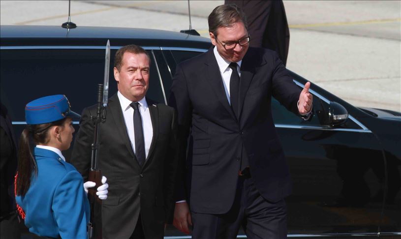 Medvedev na prikazu sposobnosti Vojske Srbije u Batajnici
