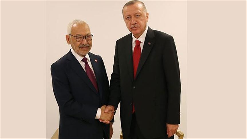Turquie : Erdogan reçoit Rached Ghannouchi, président du mouvement Ennahda