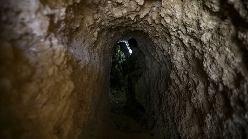 Tel Abyad'da YPG/PKK'lıların kazdığı tüneller ortaya çıkarıldı