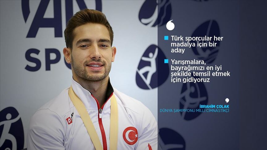 Dünya şampiyonu milli cimnastikçi Çolak: Sırada olimpiyatlar var