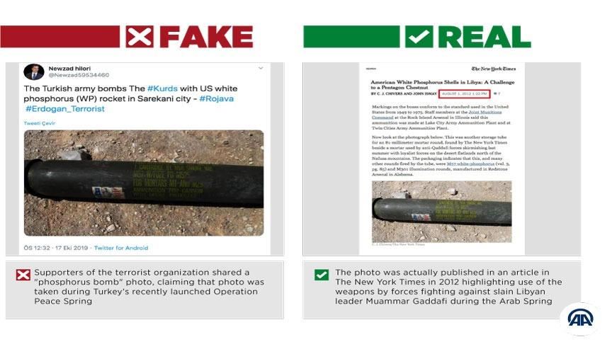 YPG/PKK uses fake photos to smear Turkey's op in Syria