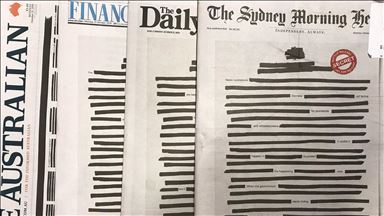 Australian newspapers go blank to protest gov’t monitor