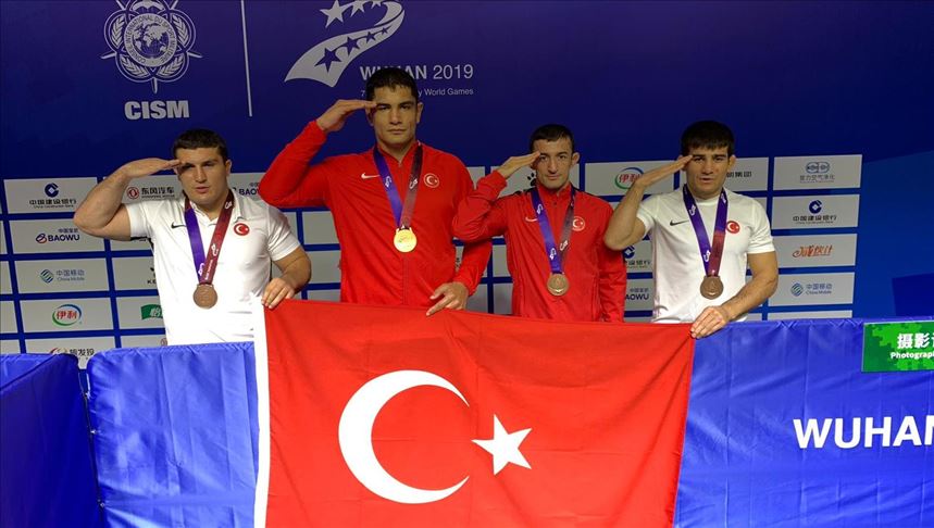 Turkish wrestlers win 4 medals at Military World Games
