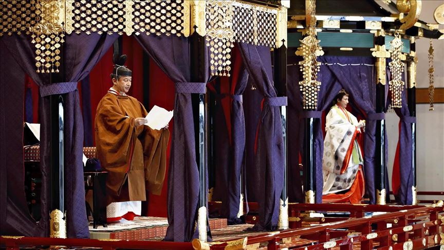 غنی در مراسم تاج‌گذاری امپراتور جدید ژاپن شرکت کرد