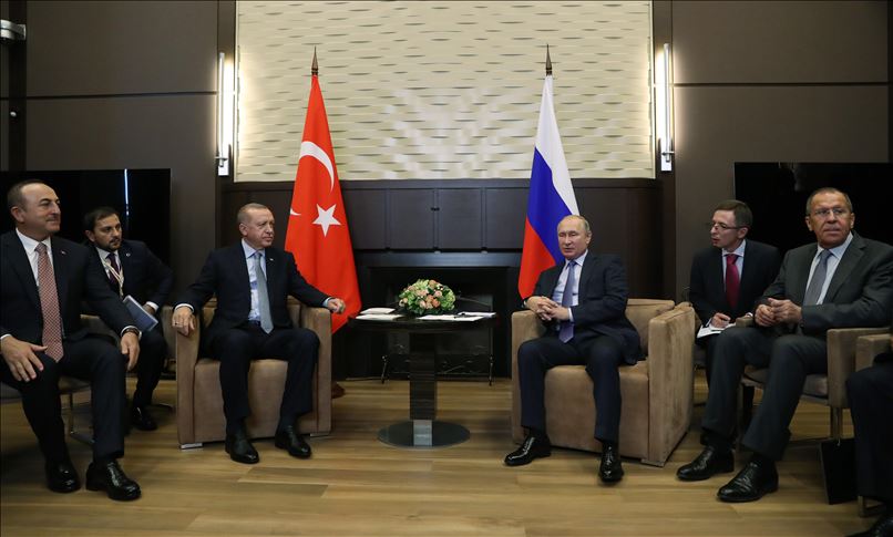 Fin de la réunion Erdogan-Poutine à Sotchi 