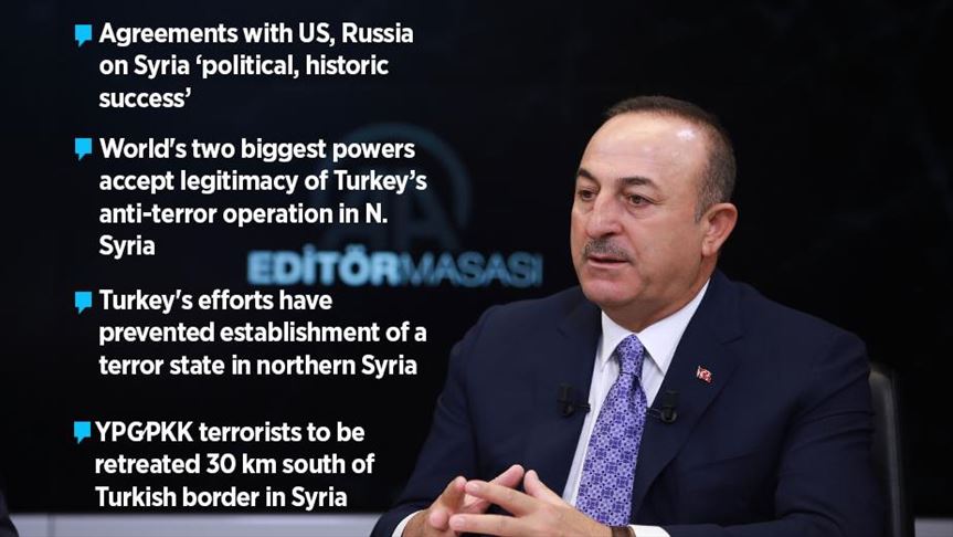 'Turkey's efforts prevented terror state in N. Syria'