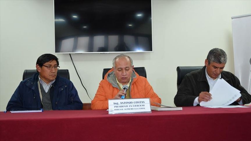 Renunció el vicepresidente del Tribunal Electoral de Bolivia, Antonio Costas