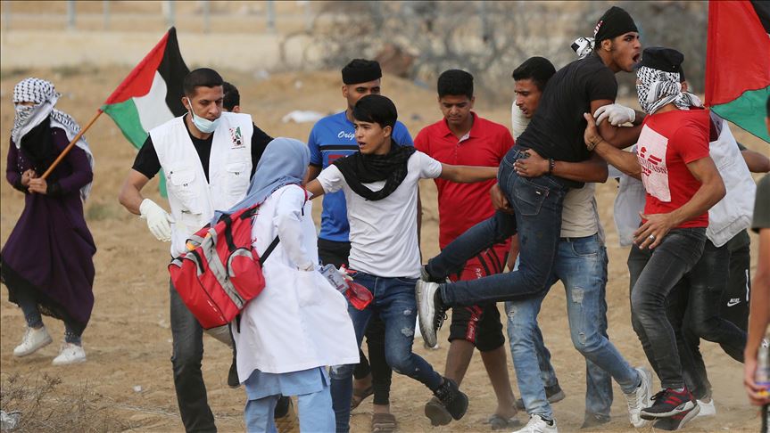Gaza Strip: Israeli army injures 77 Palestinians