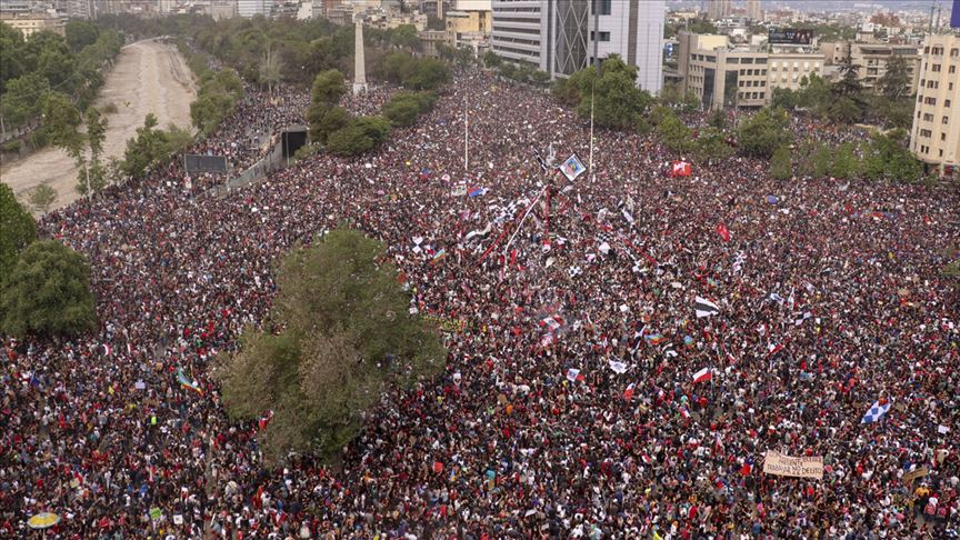 'Şili tarihinin en büyük protestosu' 7. gününde