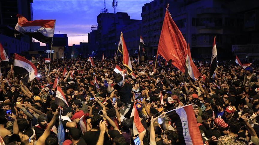حمله معترضان عراقی به مقر حشدالشعبی در المثنی