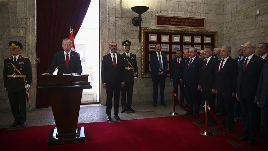 Cumhurbaşkanı Erdoğan: Terör koridorunu dağıtarak kararlılığımızı tüm dünyaya gösterdik