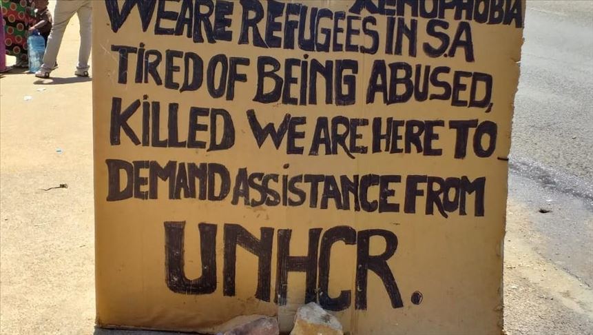 Refugees continue protest in South Africa's capital