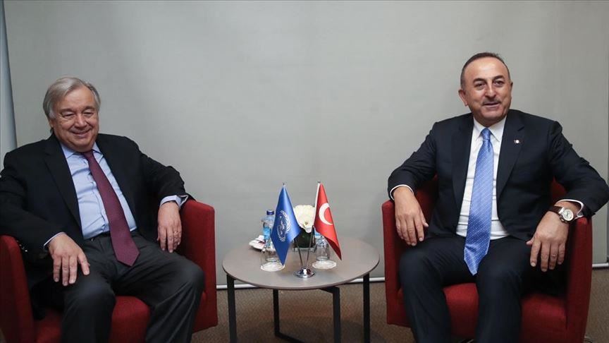 Turkish foreign minister meets UN chief