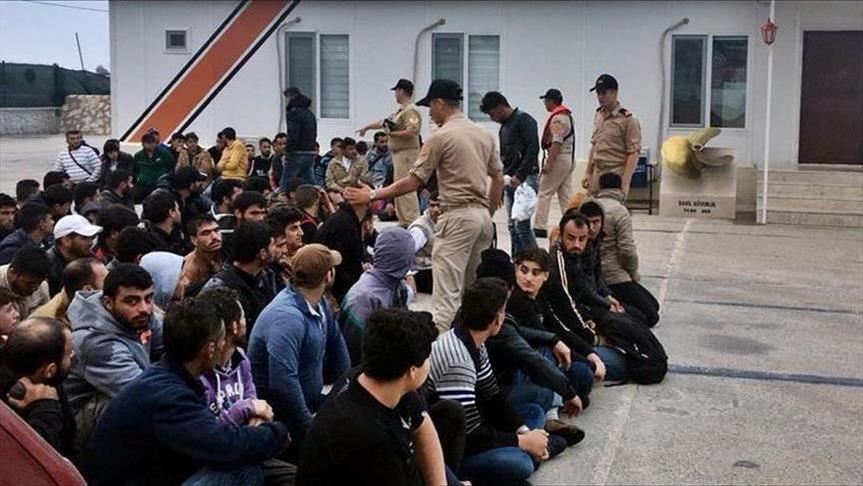 Over 1,800 irregular migrants held in NW Turkey