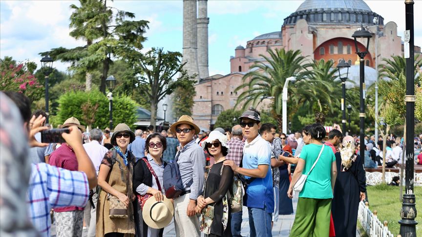 İstanbul'u 9 ayda 11 milyon 342 bin 822 turist ziyaret etti