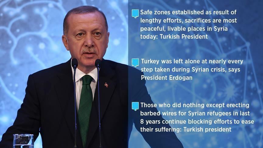Turkey's Erdogan: 'Safe zones in Syria most livable'