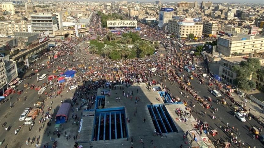 انسداد خیابان‌های پایتخت عراق توسط معترضان