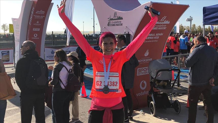 Wife of Paraguay's ambassador runs in Istanbul marathon
