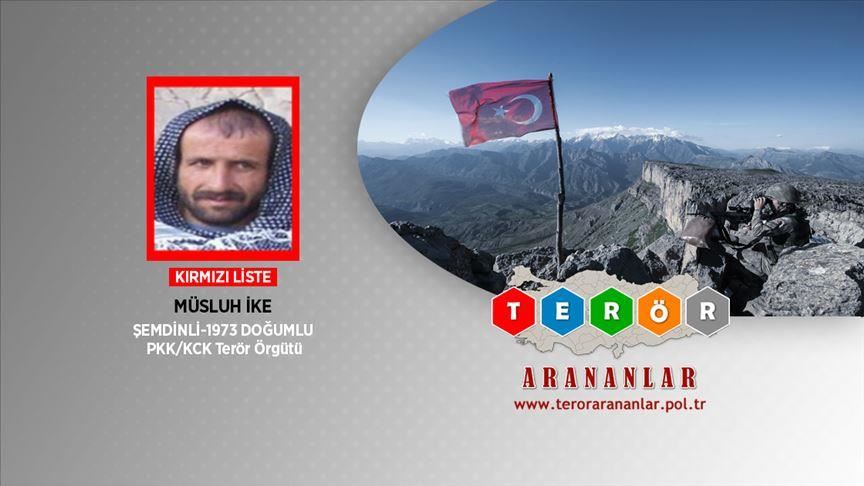 Turquie : Un terroriste du PKK inscrit sur la liste rouge neutralisé dans le nord de l'Irak 