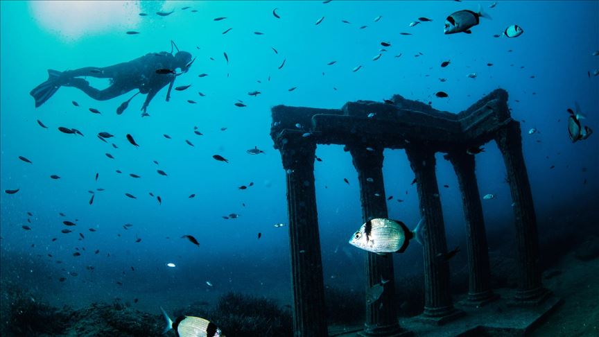 Подводный музей Сиде в Турции 