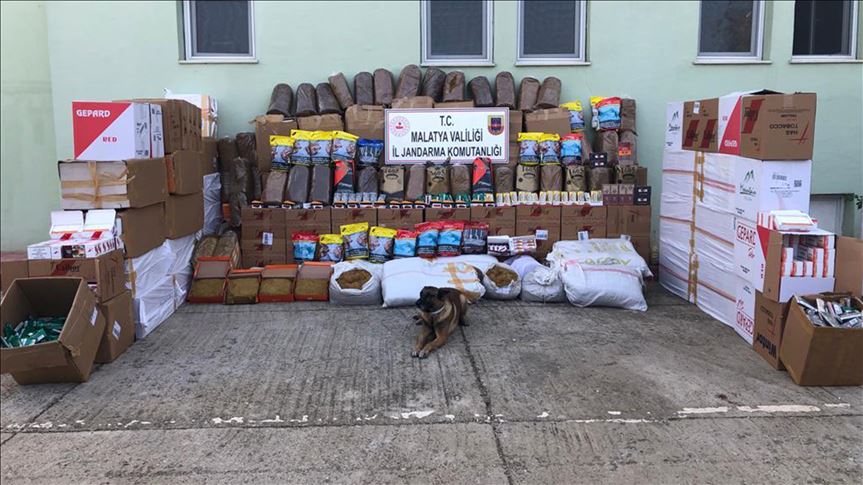 Malatya'da 6 ton kaçak tütün ele geçirildi