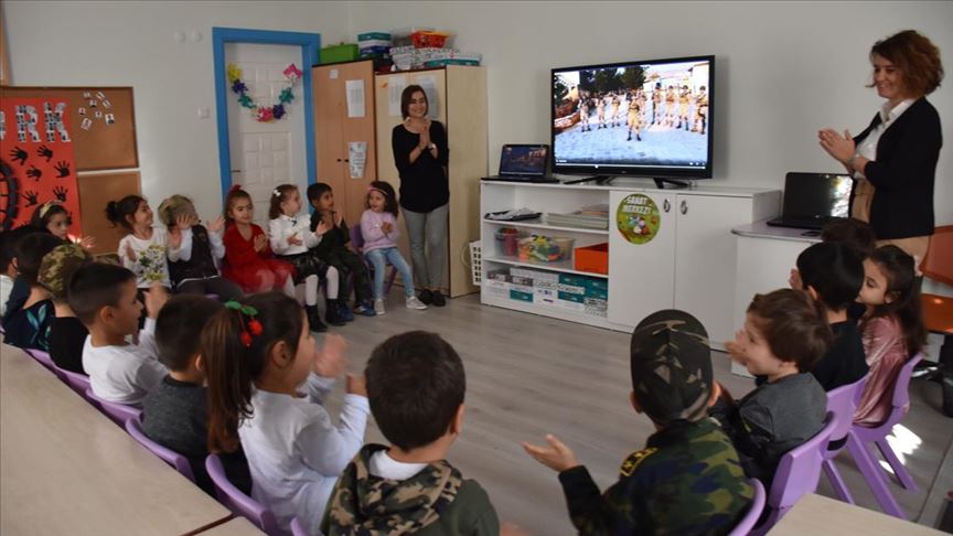 Aydınlı çocukların mektubuna Afrin'deki Mehmetçik'ten videolu teşekkür