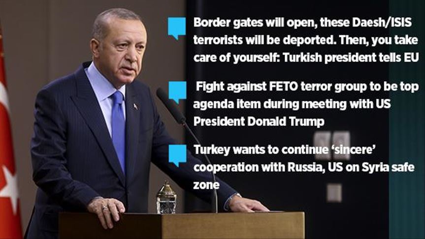 Anti-FETO fight to top agenda of Erdogan-Trump talks