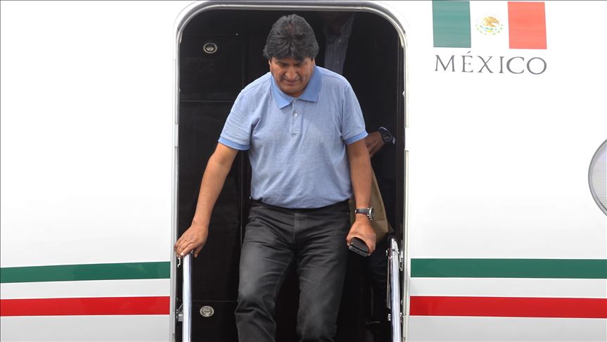 Ex-Bolivian prez arrives in Mexico for political asylum