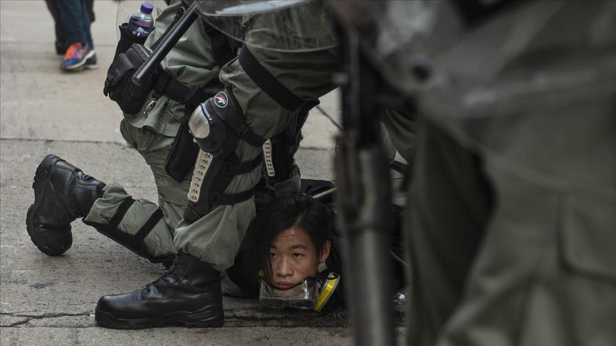 Çin İrtibat Ofisi Hong Kong'taki protestolara daha sert müdahale edilmesini istedi