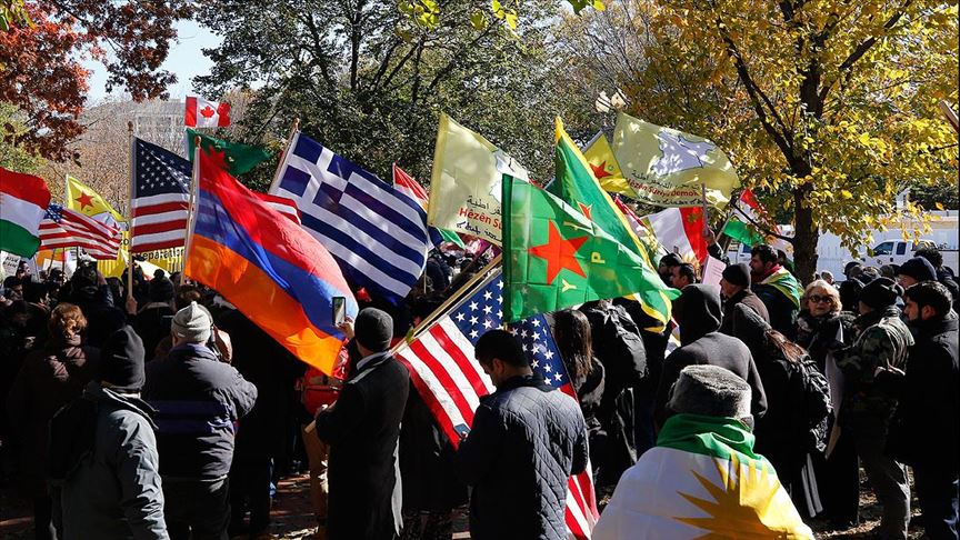 ABD'de Ermeni dernekleri ve PKK yandaşlarından Türkiye karşıtı eylem