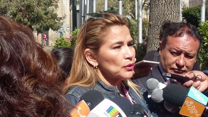Bolivian senator declares herself interim president