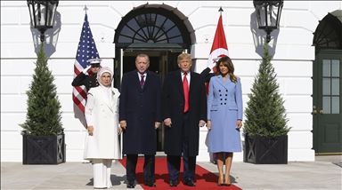 ترەمپ له رێورهسمێكی فەرميىدا پێشوازيى لە ئەردۆغان كرد