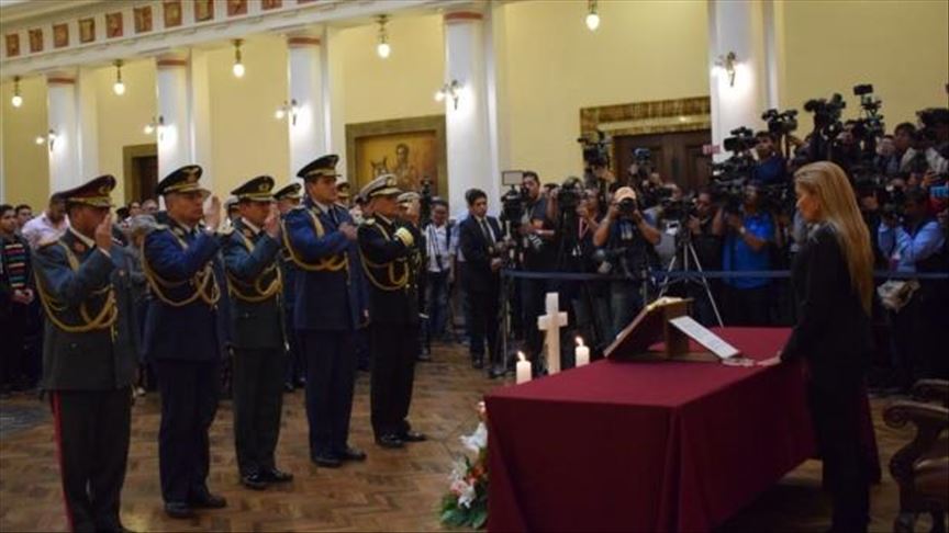 Jeanine Áñez juramentó a nuevo Alto Mando de las Fuerzas Armadas en Bolivia