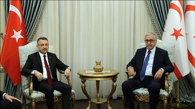 Oktay rencontre le président de Chypre du Nord, Mustafa Akinci
