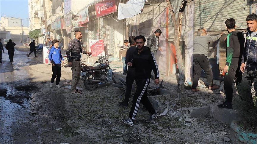 Civilian killed, 13 hurt in YPG/PKK attack in NW Syria
